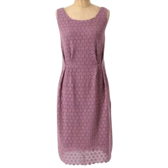 NWT Maeve 60s Mod Style Crochet Lace Overlay Dress - Picture 1 of 6